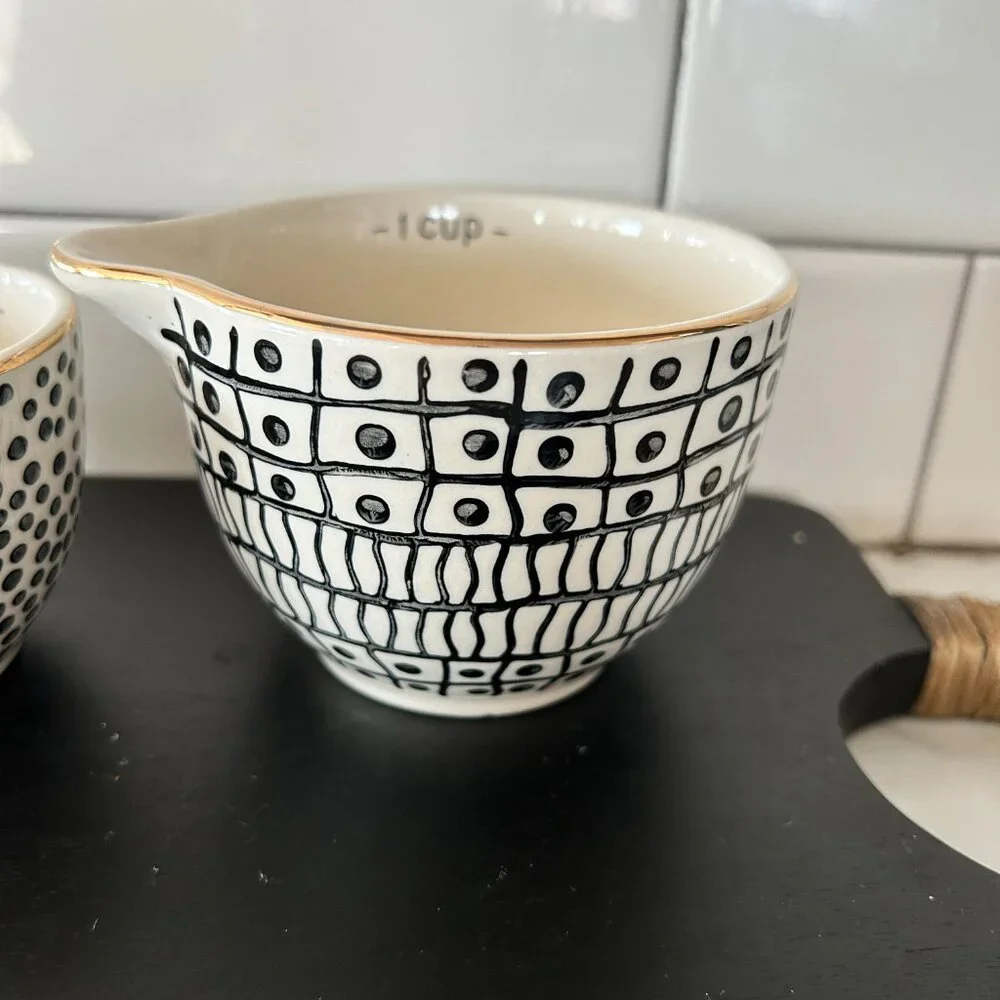 Ceramic Nesting Measuring Cups Set of 4